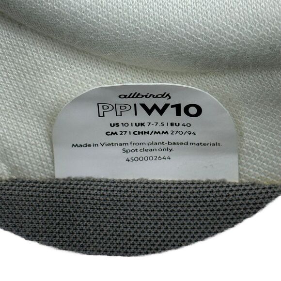 Allbirds Women's Sneaker Size 10 Plant Pacers PP Natural Comfort Running NEW - Picture 9 of 9